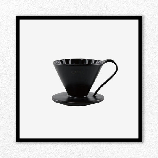 CAFEC FLOWER DRIPPER (BLACK)