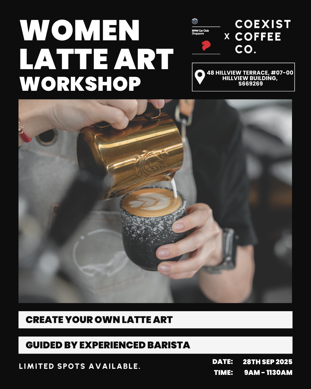 BCCS X Coexist Coffee Co Latte Art Workshop